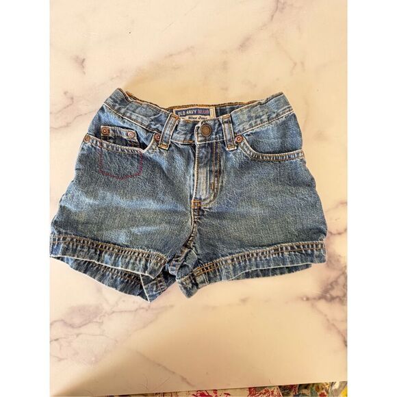 Old Navy Kids Girls Small Shorts Blue Jean Summer Denim 100% Cotton - Picture 1 of 6